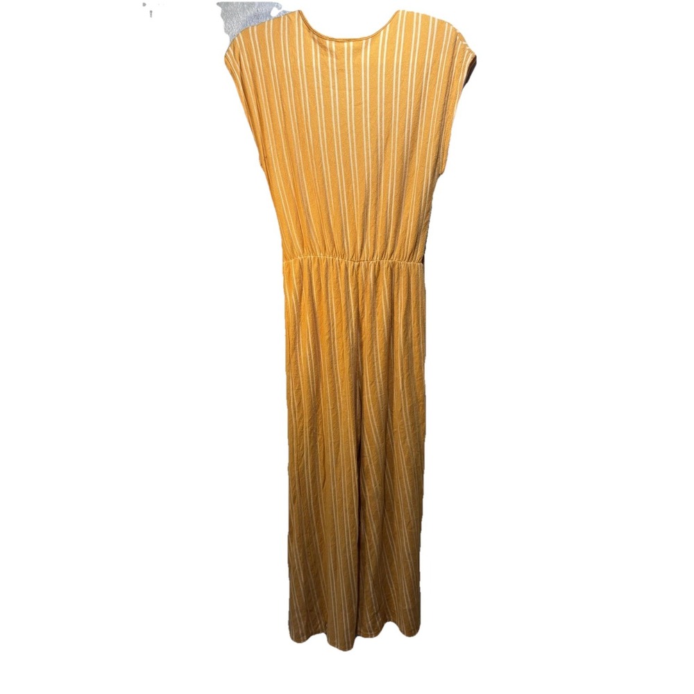 Caution To The Wind Jumpsuit‎ Womens Large Striped Belted Boho Romper - Picture 10 of 11